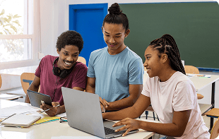 Students collaborating